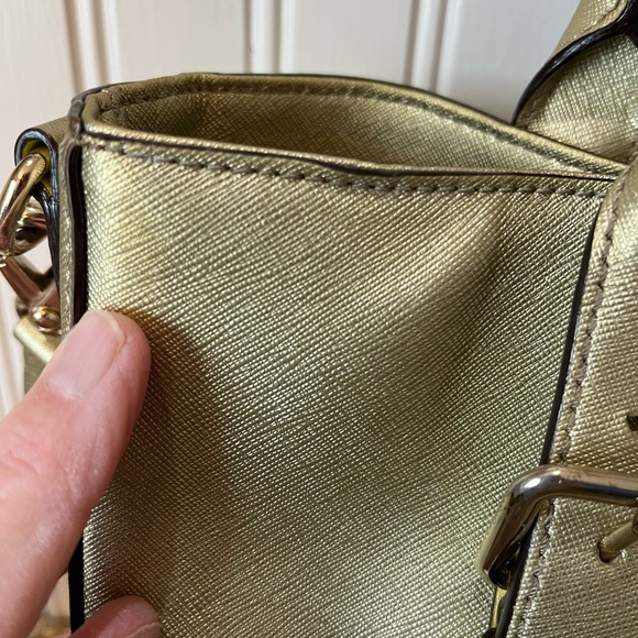 Kate Spade Cove Street Gold Metallic Satchel - Picture 5 of 14